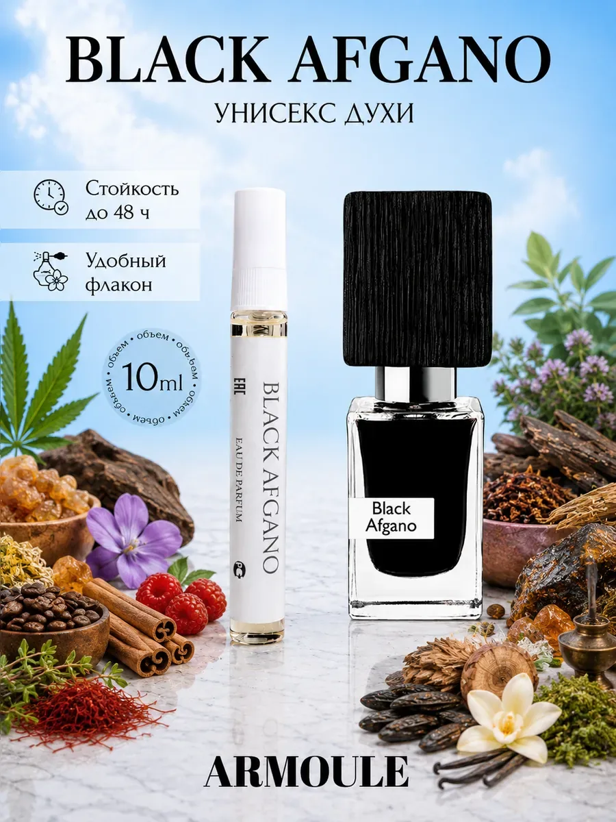 ARMOULE Духи Black Afgano Nasomatto Блек Афгано 10 мл — Духи 10 мл