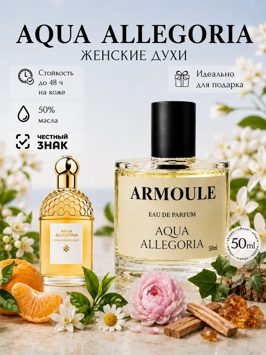 ARMOULE Духи Aqua Allegoria Mandarin Basilic 50 мл — Духи 50 мл
