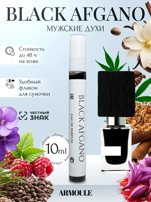 ARMOULE Духи Black Afgano Nasomatto Блек Афгано 10 мл — Духи 10 мл